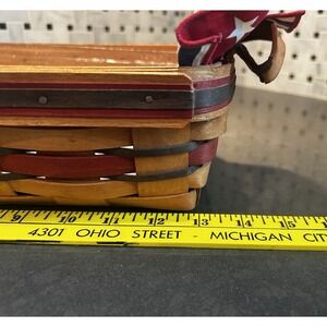 1993 Longaberger Crisco American Baking Celebration Basket Stars & Stripes Combo